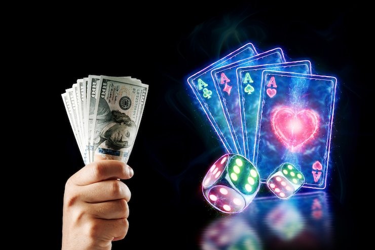 Tampilan taruhan total dadu Lightning Dice